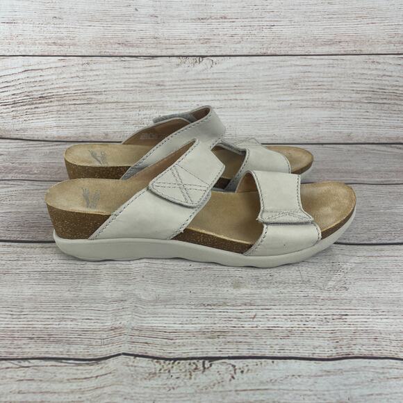 Dansko Maddy Womens Sz EU 42 US 11.5-12 Sandals Ivory Milled Nubuck - Picture 4 of 9